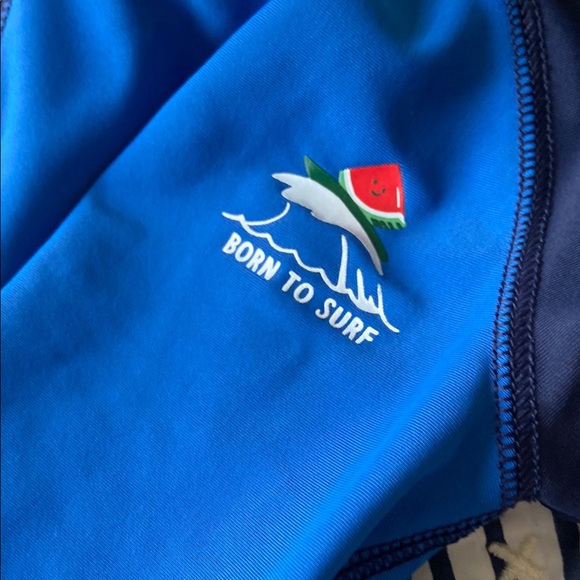 3/$15 Old Navy Blue Rashguard Swim top - Picture 4 of 5